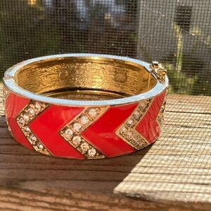 Ann Taylor fashion red/yellow/white bangle